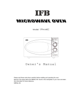 IFB Appliances Microwave Oven 17PM-MEC User manual
