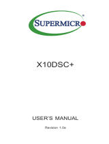 Supermicro X10DSC+ User manual