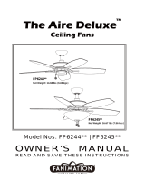 Fanimation AIRE DELUXE FP6284 SERIES Owner's manual