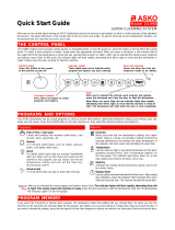 Asko D1996 HNDL Quick start guide