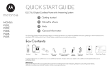Motorola P1001 Quick start guide