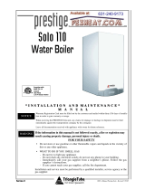 Prestige Solo 110 Installation and Maintenance Manual