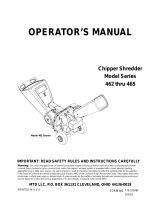 MTD 462 thru 465 User manual