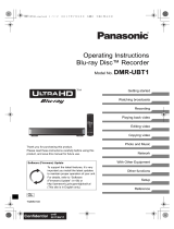 Panasonic Lecteur Blu Ray UHD enregistreur Full HD DMR-UBT1EC-K I Réglage HDR automatique Convertisseur 4K Lecture Audio Hi-Res Disque dur 1 To Wifi intégré noir User manual