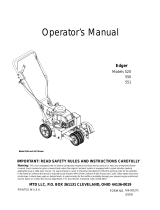 MTD Edger 550 User manual