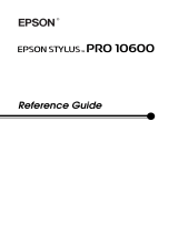 Epson Stylus Pro 10600 - UltraChrome Ink - Stylus Pro 10600 Print Engine Reference guide