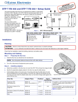 Extron DTP T FB 332 User manual