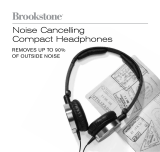 Brookstone Noise Cancelling Compact Headphones Owner's manual