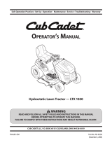 Cub Cadet LTX1046 User manual