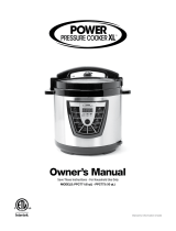 Power Pressure Cooker XL PPC771 Owner's manual