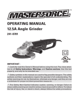MasterForce 241-0781 Operating instructions