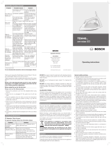 Bosch TDA4625GB User manual