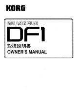 Korg DF1 Owner's manual