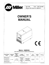 Miller METRO 300DXQ CE Owner's manual