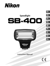 Nikon SPEEDLIGHT SB-400 Owner's manual