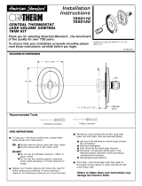 American Standard CERATHERM T050110 Installation guide