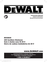 DeWalt DCCS620B User manual