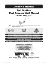 Tripp Lite DWM1742S Full Motion Flat Screen Wall Mount Owner's manual