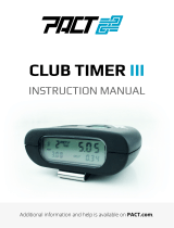 Pact CLUB TIMER III User manual