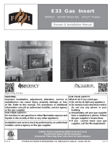 Regency Fireplace Products Energy E33 Owner's manual