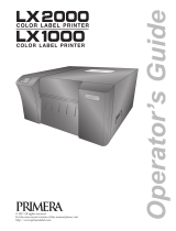 Primera LX1000/LX2000 Owner's manual