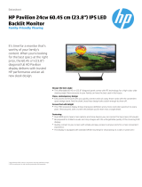 HP Pavilion 24cw IPS LED Backlit Full HD Monitor User manual