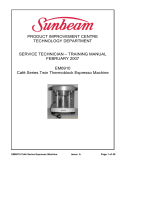 Sunbeam EM6910 Cafe Series Service Technician – Training Manual