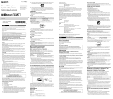 Sony SRS-XB2 Reference guide