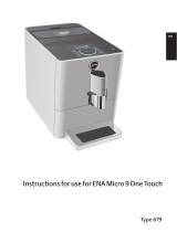 Jura ENA Micro 9 One Touch User Instructions