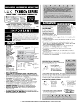 Lux Products TX1500 (discontinued) User manual