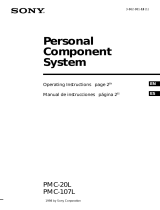 Sony PMC-107L Owner's manual