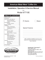 American Metal Ware High Volume, Tamper Resistant Urn User manual