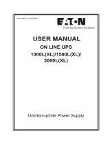 Eaton 3000LXL User manual