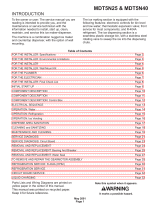 Scotsman MDT5N40 User manual