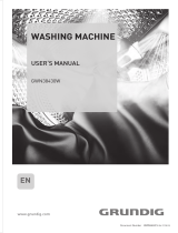 Grundig 8kg Washing Machine with 1400rpm spin speed User manual