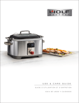 Wolf WGSC120S Programmable Multi Function Cooker User manual