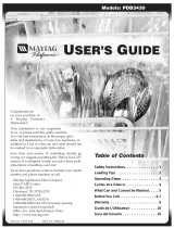 Maytag PDB3430 User manual