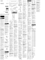 Sony XDR-DS16iP Operating instructions