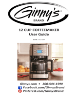 Ginnys 12-Cup Coffeemaker Owner's manual