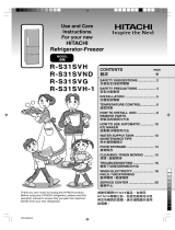 Hitachi R-S37SVND Use And Care Instructions Manual