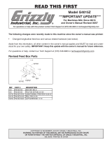 Grizzly G4015Z Owner's manual