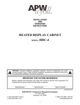 APW Wyott HDC-4 Installation And Operating Instructions Manual