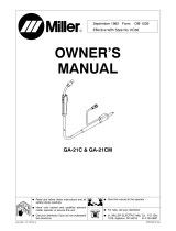 Miller GA-21CM Owner's manual