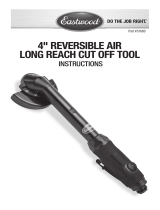 Eastwood 4 Inch Extended Reach Air Cut Off Tool Operating instructions