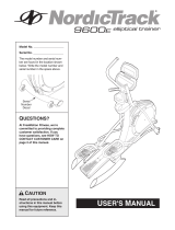 NordicTrack 9600 El Trainer Dom Span Elliptical User manual