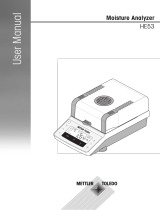 Mettler Toledo HE53 Halogen Moisture Analyzer User manual
