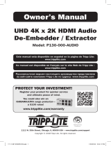 Tripp Lite P130-000-AUDIO Owner's manual