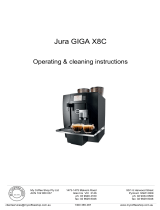 Jura GIGA X8c Operating & Cleaning Instructions