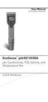 YSI EcoSense pH/EC1030A User manual