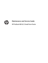 HP ProDesk 400 G2.5 Base Model Small Form Factor PC User guide